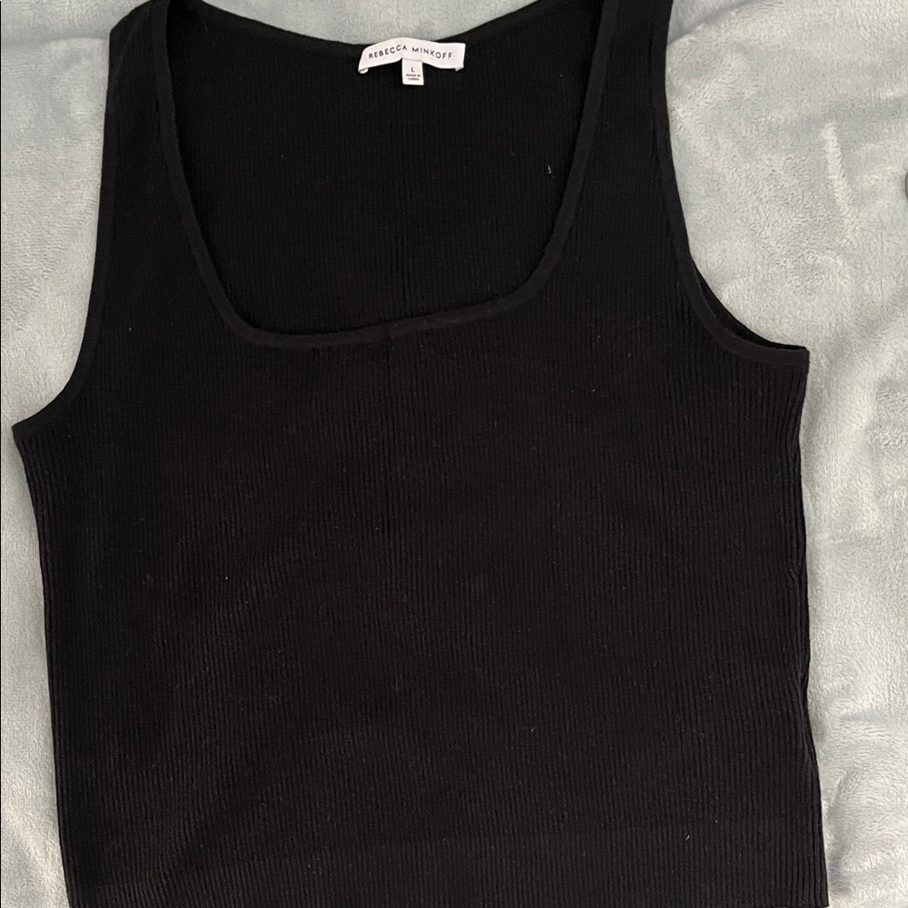 Rebecca Minkoff Classic Black Tank Top